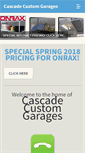 Mobile Screenshot of cascadecustomgarages.com